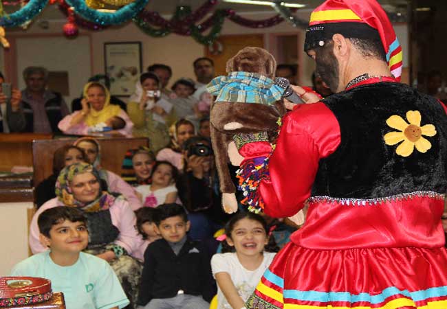 برگزاري جشن سال نو در بخش اطفال بيمارستان ميلاد(+ عكس)