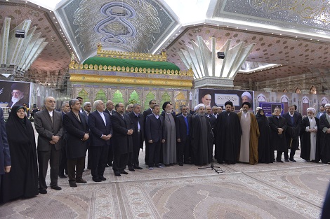 تجدید میثاق دکتر روحانی و اعضای هیات دولت با آرمان های بنیانگذار جمهوری اسلامی ایران
