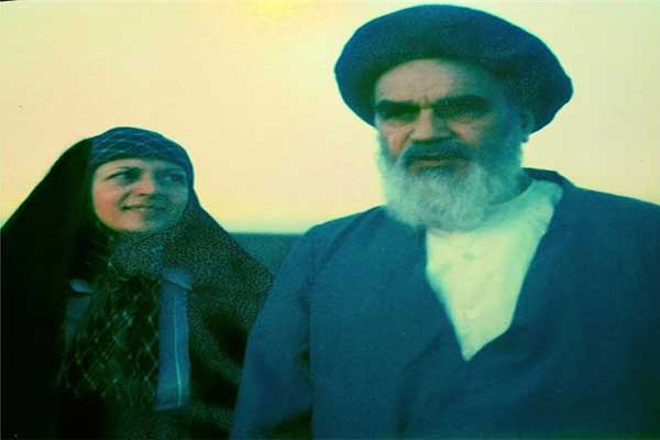 عکس دیده نشده از امام خمینی(ره) و دخترشان