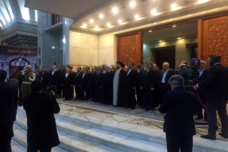 تجدید میثاق رییس جمهور و اعضای هیات دولت با آرمانهای امام راحل