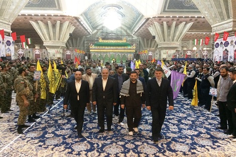 بسیجیان شهرداری تهران با امام راحل تجدید میثاق کردند