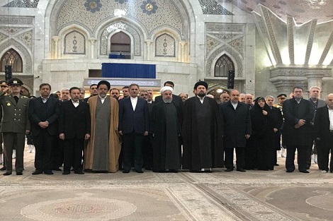 تجدید میثاق رییس جمهوری و اعضای هیات دولت با آرمان‌های امام راحل
