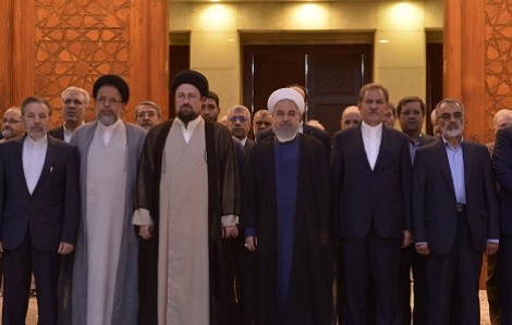 تجدید میثاق رییس جمهور و اعضای هیات دولت با آرمانهای بلند امام خمینی(ره)