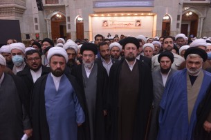 تجدید میثاق جمعی از روحانیون استان تهران با همراهی یادگار امام