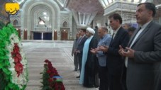 ادای احترام وزیر فرهنگ آذربایجان به مقام شامخ بنیانگذار جمهوری اسلامی ایران
