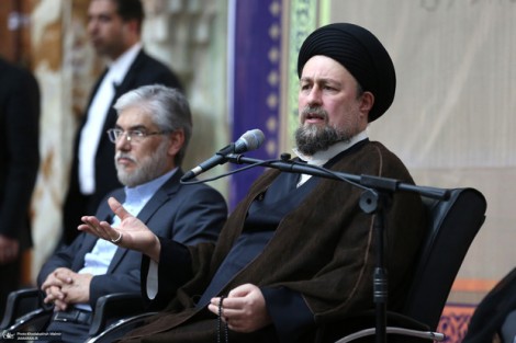 آیت الله سید حسن خمینی: منافع ملی و اسلامی در شرایط مختلف اقتضائات مختلفی دارد/ در هر شرایطی باید «عزت» را رعایت کرد/ امروز رهبر انقلاب با حساسیت مراقب این موضوع مهم هستند/ عزت به شرطی فراگیر می‌شود که تک تک مردم عزت کشور را عزت خود بدانند