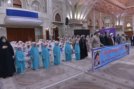 تجدید میثاق فرزندان به تکلیف رسیده کارکنان معاونت آماد و پشتیبانی سپاه با آرمان های امام راحل