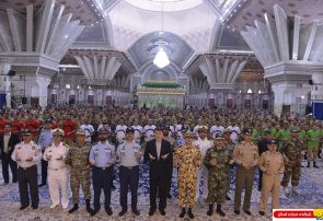 گزارش تصویری : تجدید میثاق فرماندهان ، ورزشکاران و قهرمانان ارتش با آرمانهای امام راحل