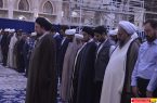 گزارش تصویری : اقامه نماز مغرب و عشا به امامت آیت الله سید حسن خمینی