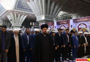 دیدار مسولین و معلولین موسسه خیریه شهید قربانی با آیت الله سید حسن خمینی
