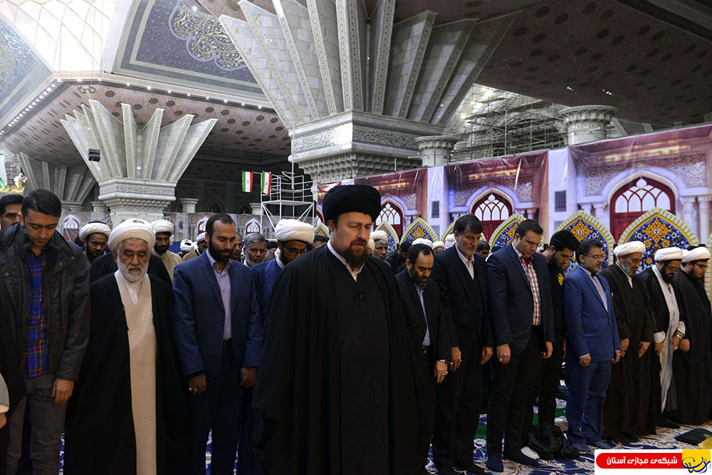 دیدار مسولین و معلولین موسسه خیریه شهید قربانی با آیت الله سید حسن خمینی