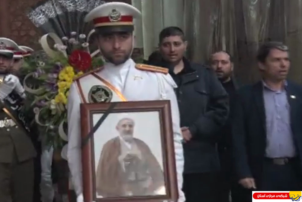 گزارش تصویری : مراسم تشییع پیکر امام جماعت موقت حرم مطهر امام خمینی(س) حجت الاسلام و المسلمین مهربانی با حضور یادگار امام