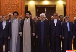 گزارش تصویری : تجدید میثاق رییس جمهور و اعضای هیات دولت با آرمانهای بلند امام خمینی(ره)