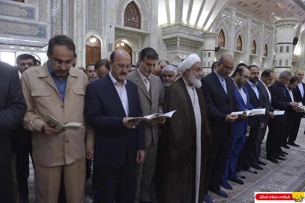 گزارش تصویری : تجدید میثاق مسئولان استان قزوین با آرمانهای امام راحل
