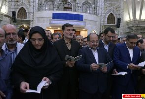 گزارش تصویری : تجدید میثاق وزیر کار با آرمان‌های امام خمینی(س)