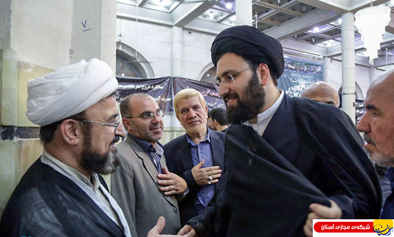 حضور یادگار امام در مراسم سالگرد آیت الله العظمي بهجت