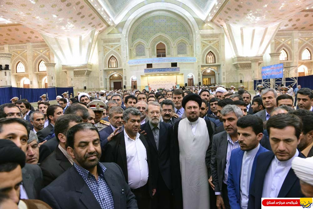 تجدید بیعت منتخبین دهمین دوره مجلس شورای اسلامی با امام خمینی (س) و دیدار با آیت الله سید حسن خمینی