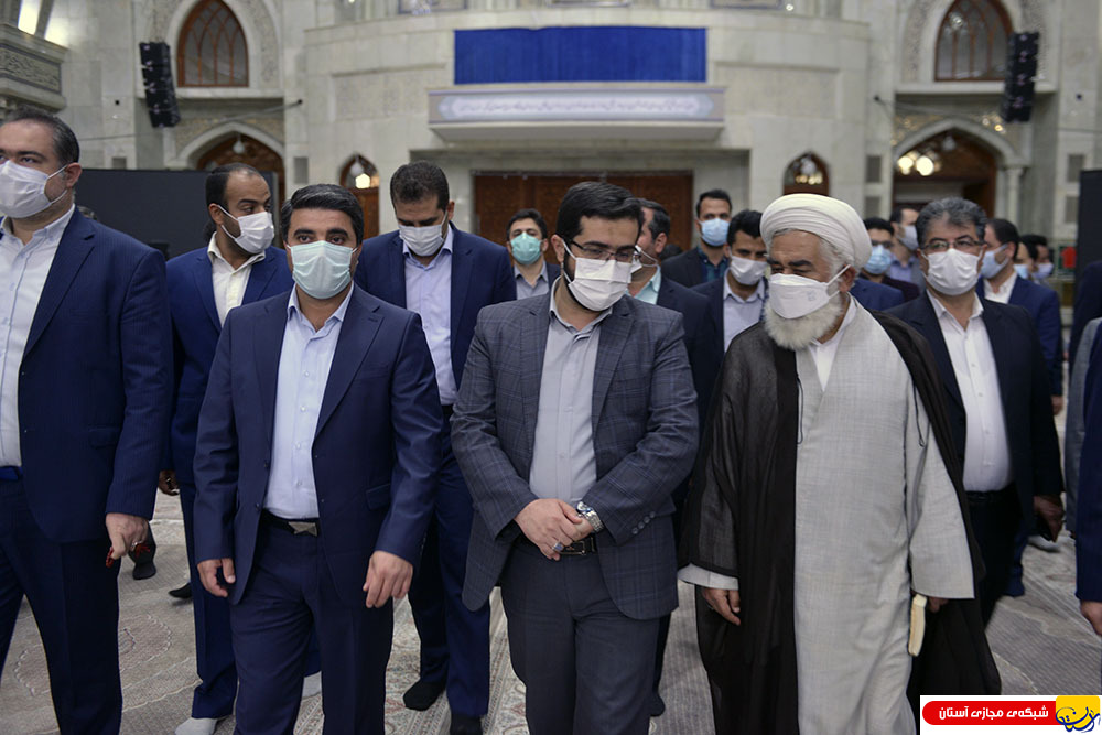 تجدید میثاق مدیر عامل جدید سازمان بهشت زهرا و شهردار حرم مطهر امام راحل