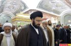 اقامه نماز ظهر و عصر ۱۴ خرداد توسط یادگار امام در حرم مطهر امام خمینی (س)