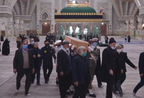 مراسم تشییع مرحوم حاج عیسی جعفری خادم امام خمینی (ره)
