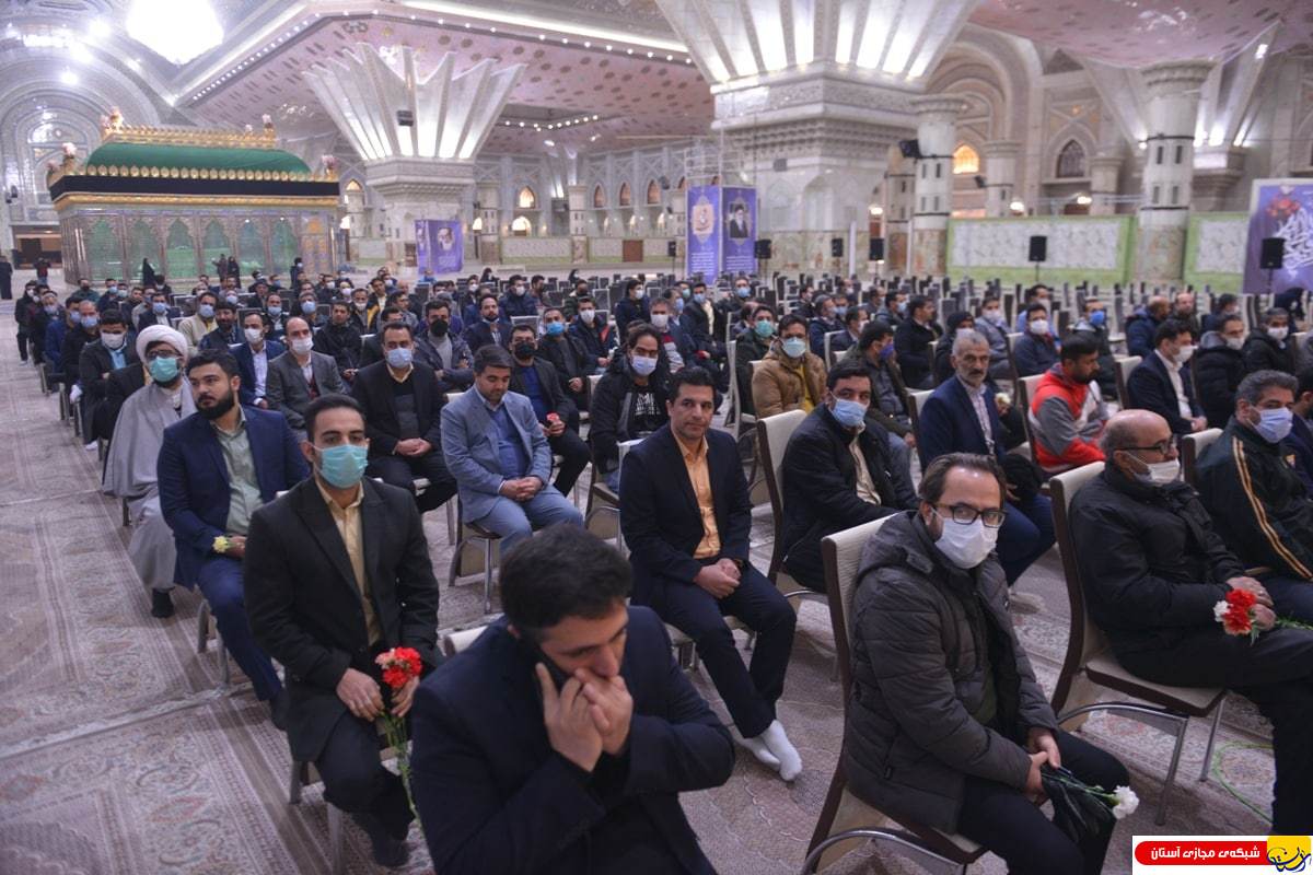 حضور کارکنان سازمان بهشت زهرا(س) به مناسبت مراسم جشن میلاد حضرت فاطمه (س) و امام راحل