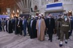تجدید میثاق اعضای ستاد دهه فجر انقلاب اسلامی با آرمان های امام راحل در حرم مطهر