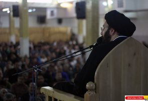 مراسم شب احیای شب نوزدهم ماه رمضان با حضور یادگار امام در مصلی شهر ازنا ، استان لرستان‎