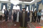 دیدار خادمین بازسازی گنبد حرم امیر المومنین با آيت الله سید حسن خمینی
