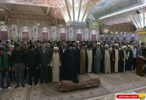 مراسم خاکسپاری حجت الاسلام و المسلمین سادات عادلی در حرم مطهر امام خمینی