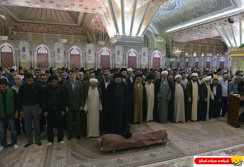 مراسم خاکسپاری حجت الاسلام و المسلمین سادات عادلی در حرم مطهر امام خمینی