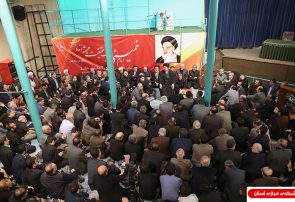 عزاداری هیئت ایثارگران به مناسبت شهادت حضرت زهرا(س) با حضور یادگار امام