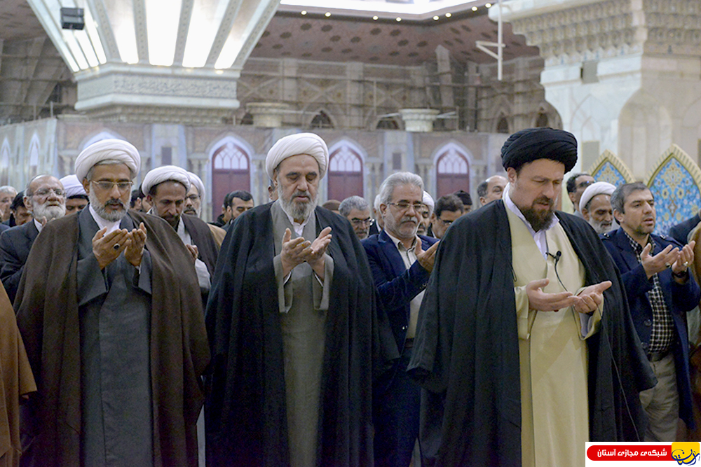 اقامه نماز مغرب و عشا به امامت آیت الله سید حسن خمینی – ۱۶ دی ۹۵