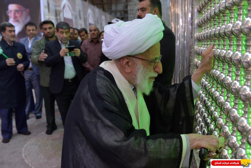 نخستین حضور رئیس مجلس خبرگان رهبری در حرم مطهر امام راحل در سال ۹۶