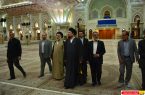 حضور یادگار امام در حرم مطهر امام خمینی(س)بعد از حملات تروریستی در حرم امام خمینی(س)