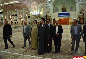 حضور یادگار امام در حرم مطهر امام خمینی(س)بعد از حملات تروریستی در حرم امام خمینی(س)