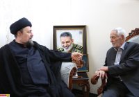حضور آیت‌الله سید حسن خمینی در منزل شهید سرلشکر سید عبدالرحیم موسوی؛ تسلیت شهادت فرمانده کل اسبق ارتش جمهوری اسلامی ایران + سوابق و نحوه شهادت در جنگ رمضان