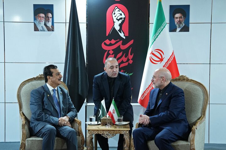 قالیباف در دیدار با رئیس مجلس سنای پاکستان: قدردان همراهی ملت پاکستان در دوران سختی هستیم / گیلانی: چشم‌انداز روشنی برای ایران می‌بینم
