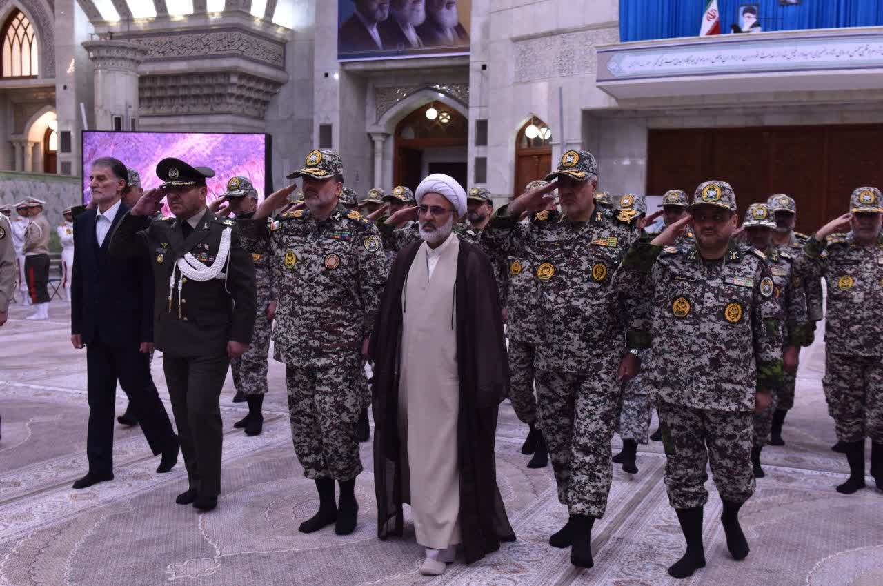 مراسم تجدید میثاق فرماندهان و کارکنان نیروی پدافند هوایی ارتش با آرمانهای بنیانگذار کبیر انقلاب اسلامی